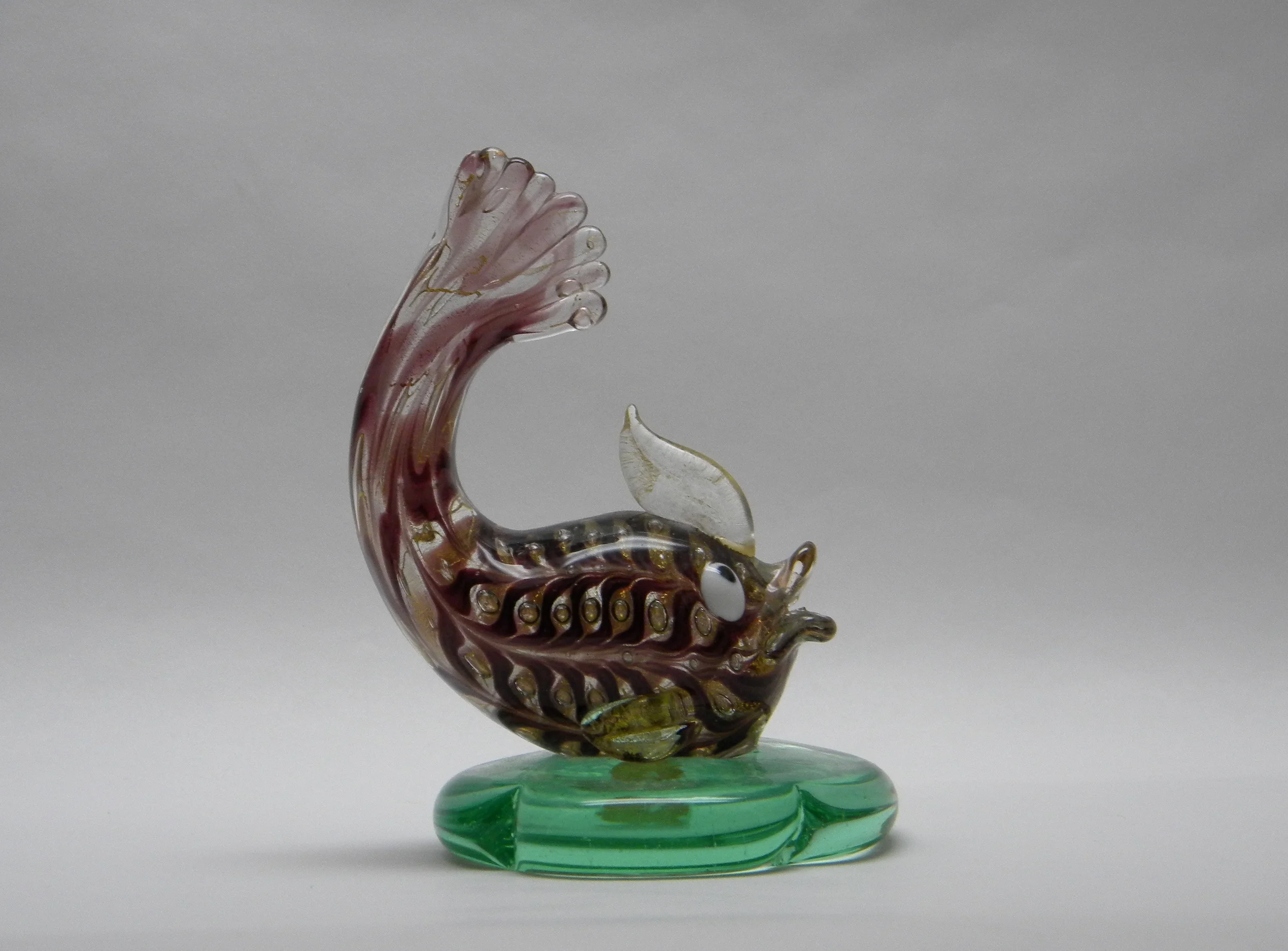 BAROVIER & TOSO ◇ Murano glass Vintage Barovier Toso Murano Italy MCM Art Glass Gold